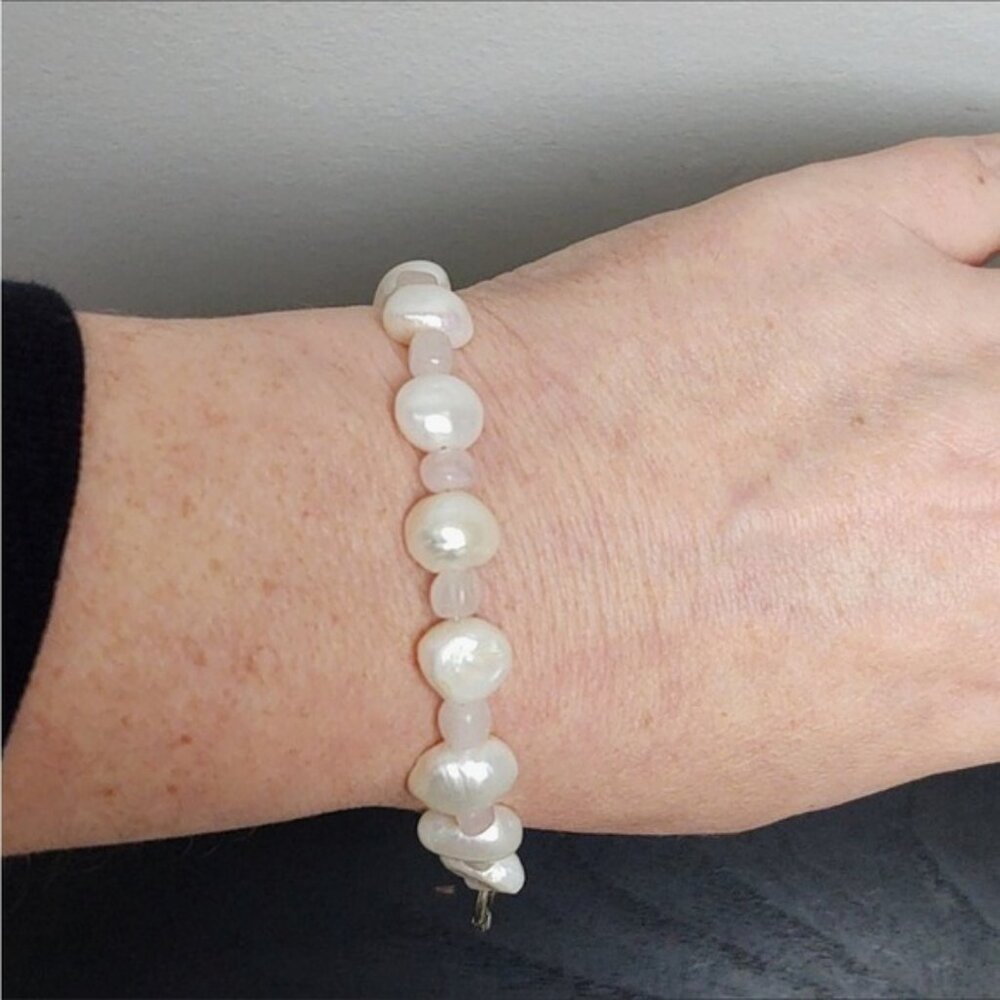 13 VTG NEW Resell 💲Bundle! Genuine Pearls Jasper Aquamarine Bracelets - Picture 12 of 17
